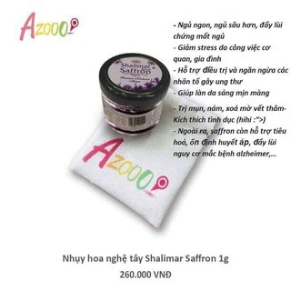 [Giá gốc] Nhụy hoa nghệ tây Saffron Shalimar - 1gram