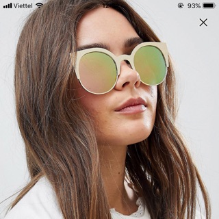 Mắt kính dáng mắt mèo hiệu Asos Auth 100%