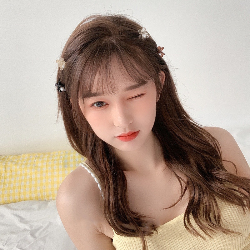 Kẹp Tóc Càng Cua Mini Đính Ngọc Trai Nhân Tạo Dễ Thương Cho Nữ