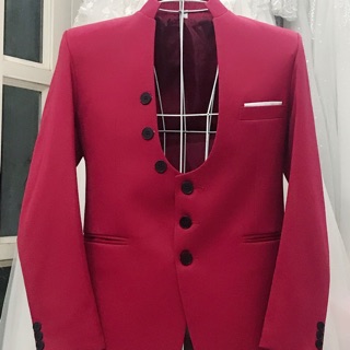 Vest 6 nút cổ trụ