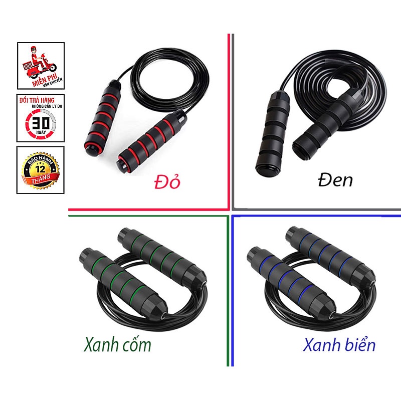 Dây Nhảy Tập Thể Dục Thể Thao Siêu Rẻ, Dây Nhảy MUAY, BOXING Lõi Thép  Cao Cấp 2,7m Có Thể Cắt Bớt Dây