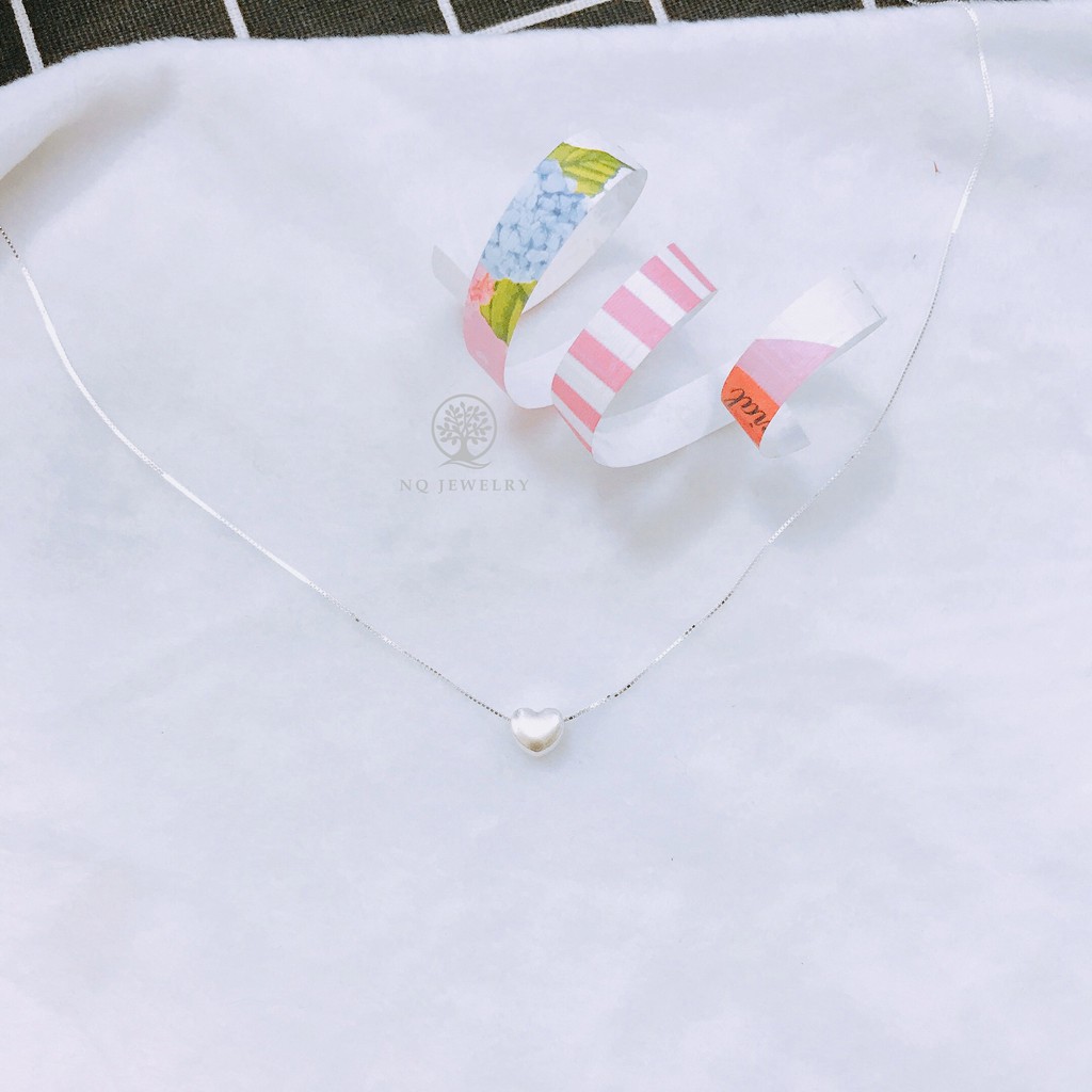 [Sản phẩm HOT] Dây chuyền trái tim bạc nhỏ dễ thương _NQ Jewelry