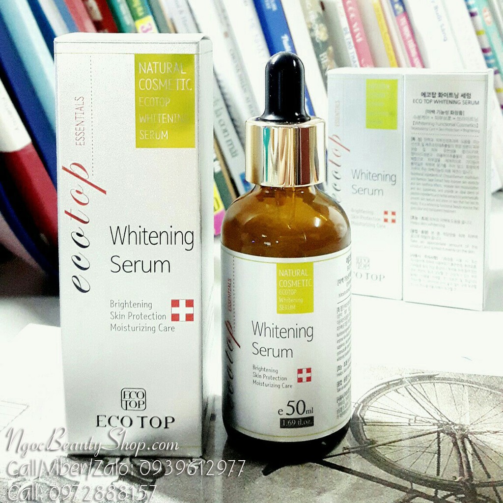 SERUM DƯỠNG TRẮNG DA ECOTOP WHITENING SERUM 50ML CHÍNH HÃNG - 7483