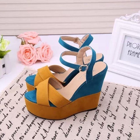 Dép Sandal Cao Gót Đế Xuồng Thời Trang Dành Cho Nữ