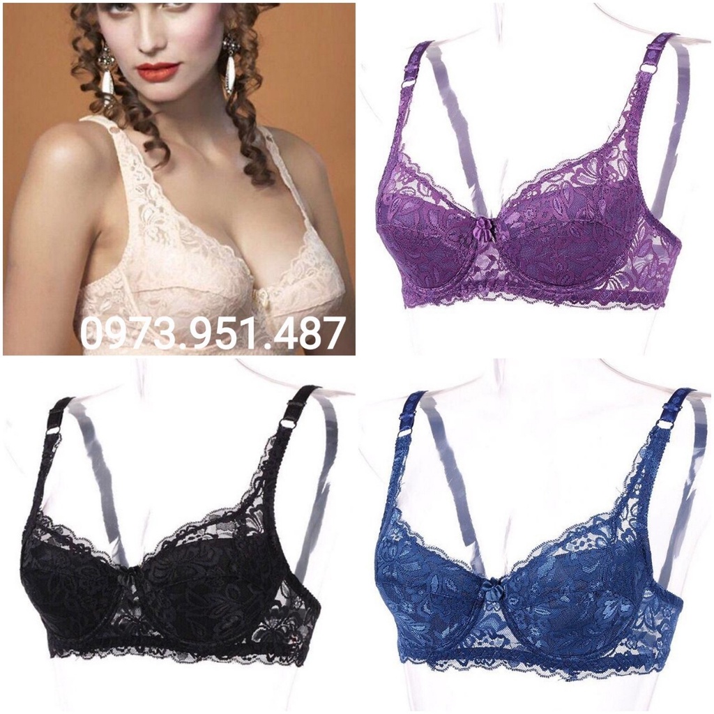 Giá sỉ Áo Lót Ren 2004 Siêu Đẹp Có Gọng Không Đệm - Underwear