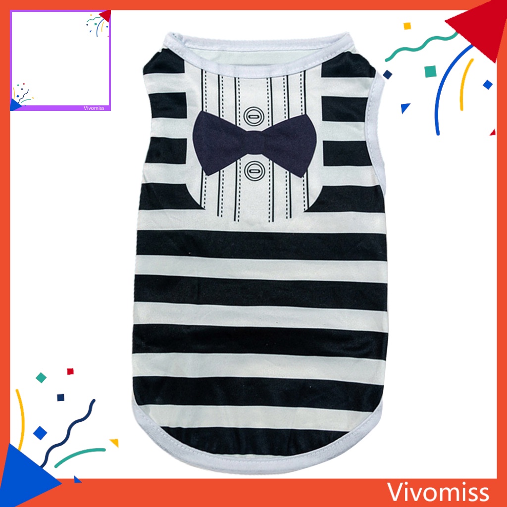 Bộ Đồ Ngủ Pijama Vải Mềm Họa Tiết Kẻ Sọc Cho Thú Cưng