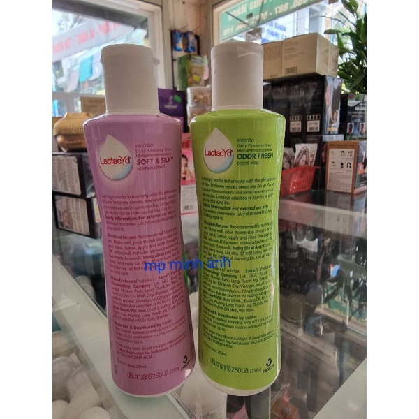 dung dịch vệ sinh phụ nữ lactacyd 250ml { đủ màu chính hãng cty }