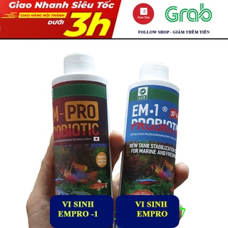 Vi sinh EM-PRO Và EM-1 chuyên dụng cho bể cá - làm trong nước khử mùi tanh tạo môi trường sống lý tưởng cho cá và tép
