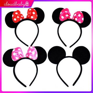 Băng Đô Tai Chuột Mickey Dễ Thương Dành Cho Bé Gái