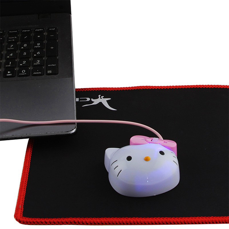 [Mã CBEL06 giảm 20% đơn 50k] Chuột chơi game hình Hello Kitty có dây cắm USB 2.0 | BigBuy360 - bigbuy360.vn