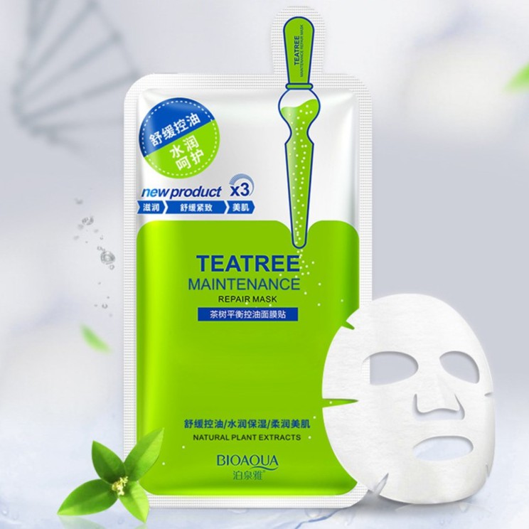 ❌Mặt nạ trà xanh TEATREE MAINTENANCE BIOAQUA MASK ❌