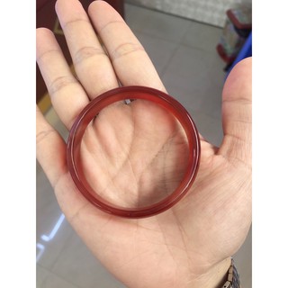 Vòng mã não đỏ bản dẹp