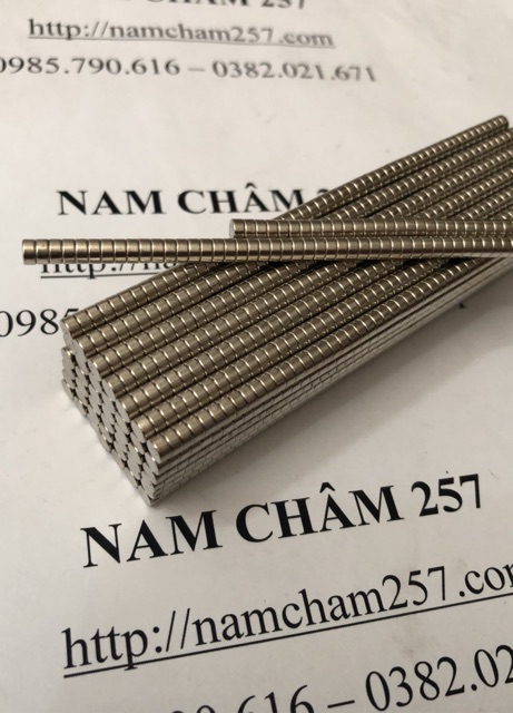 [Xả Kho] 60 viên nam châm 4x2 mm, nam châm trắng đất hiếm lực hút mạnh.