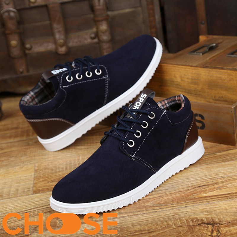 Giày Nam Choose Giày Da Lộn Nam Thể Thao Sneaker Cột Dây Lịch Lãm Gía Rẻ Cho Sinh Viên G26K4