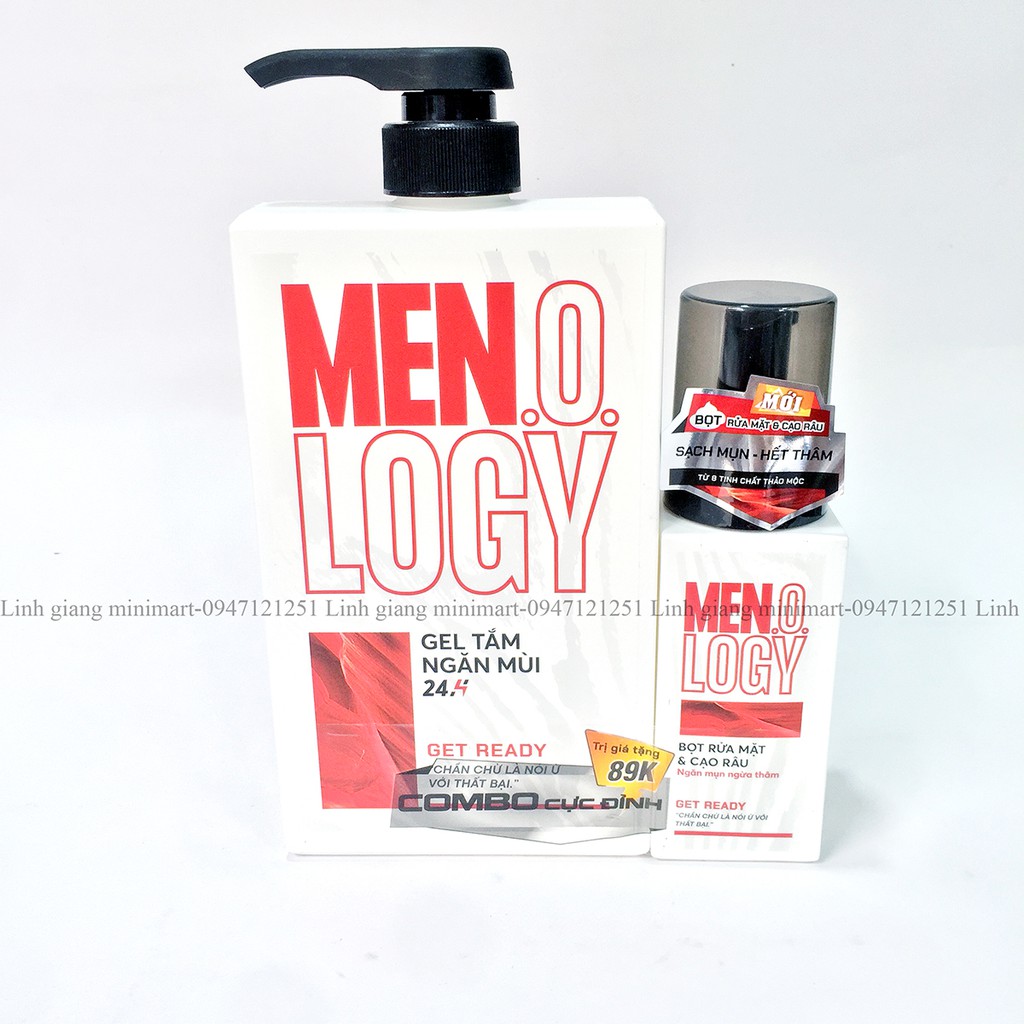 Sữa tắm Menology dạng gel dành cho nam giới ngăn mùi 24h