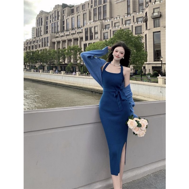 ❤od 2-3 tuần❤set váy len dài