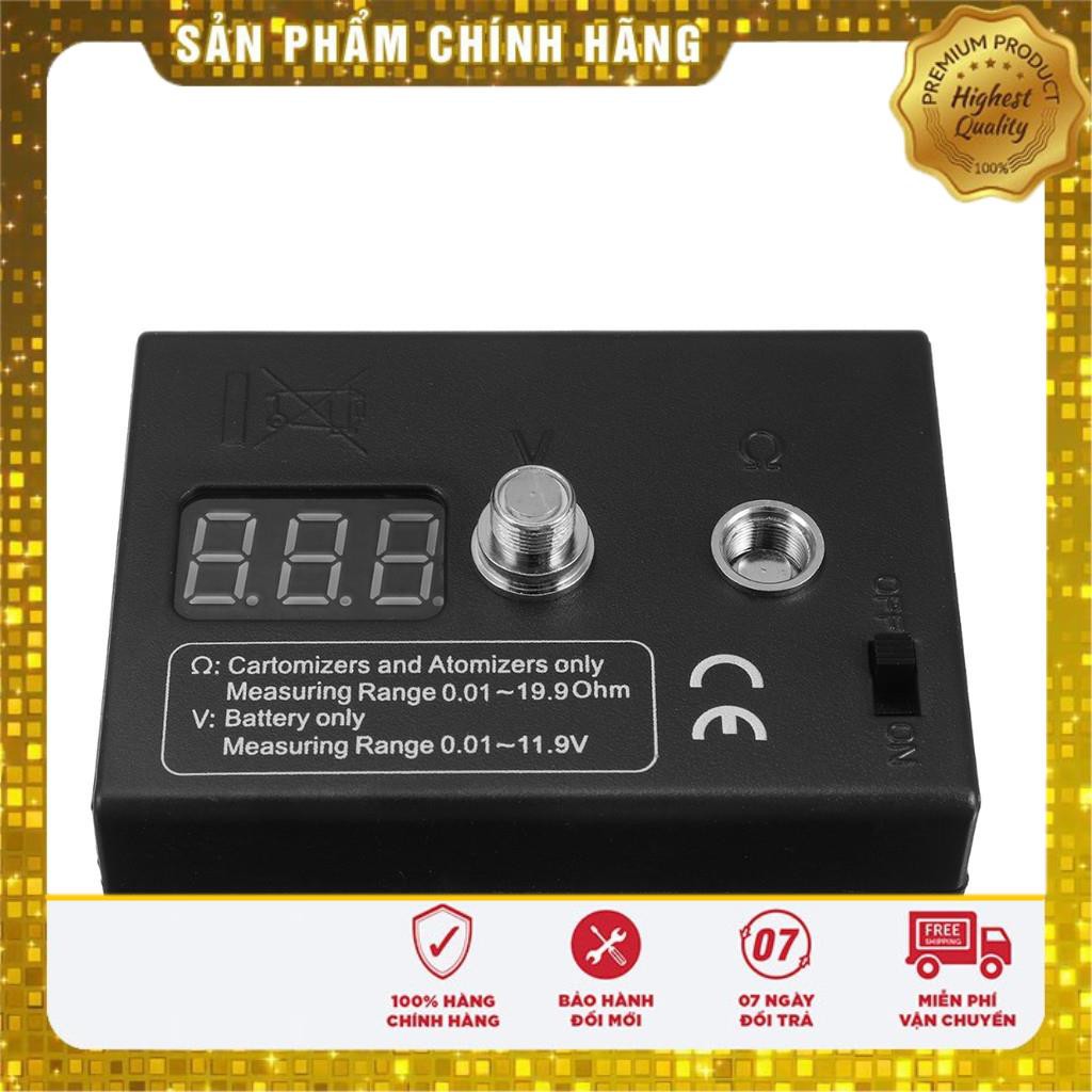 ⚡️QUÀ TẶNG⚡️ Dụng Cụ Đo Ohm Coil Master Ohm Mete _ Thiết Bị Đo Ohm Điện Tử (Dùng Pin 2AA - Tặng kèm)