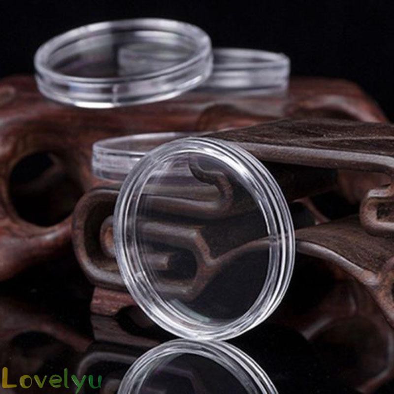 Coin Capsule High transparency coating Neatly trimmed edge Use and carry Round Storage Protection Containers 23mm
