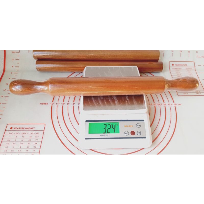 Cây cán bột, lăn bột bằng gỗ có Tay Cầm chất lượng cao