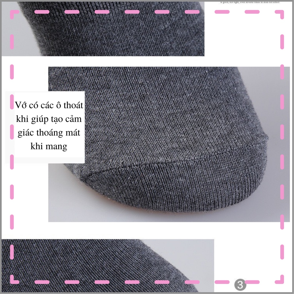 Tất nam cổ cao trơn - vớ cotton thoáng mát kháng khuẩn
