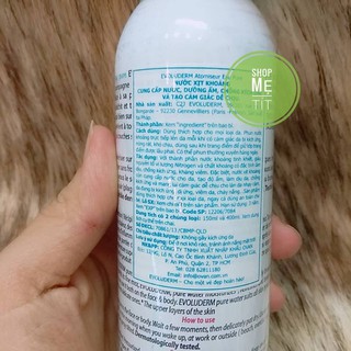 Xịt Khoáng Evoluderm 150ml Chính Hãng