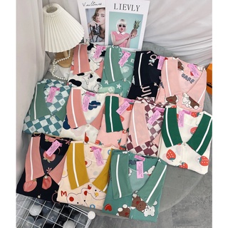 Đồ bộ dài lụa mango - đồ pyjama quần dài tay cộc freesize dưới 65kg - đồ bộ mặc nhà lucishop