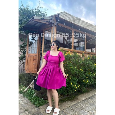 Đầm bigsize nữ Béo Design Đầm BabyDoll 51kg đến 95kg