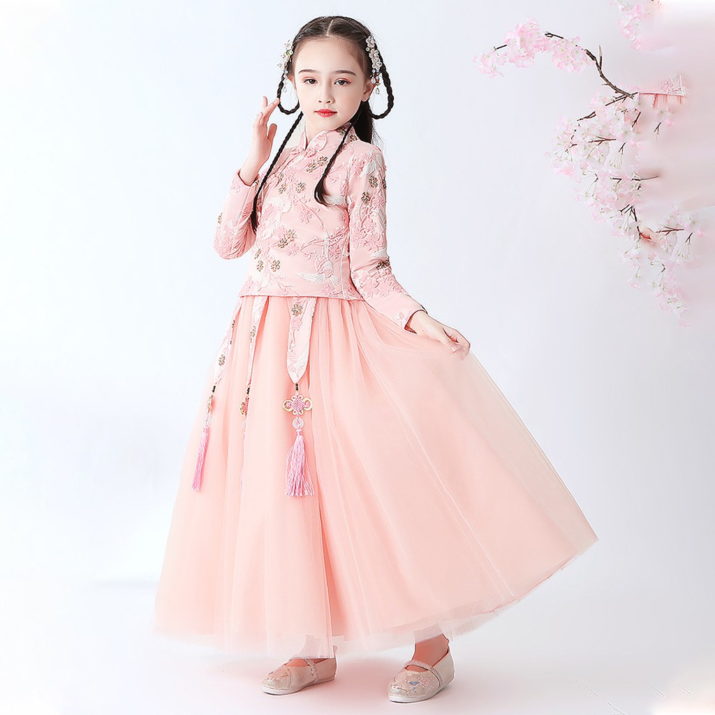 Váy công chúa lót lông cho bé gái BEESHOP thiết kế kiểu dáng xinh xắn VCC008