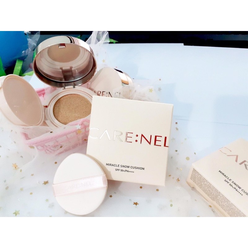 Phấn nước tinh khôi trắng sáng da Carenel Snow Cushion SPF50+/PA++++ | BigBuy360 - bigbuy360.vn
