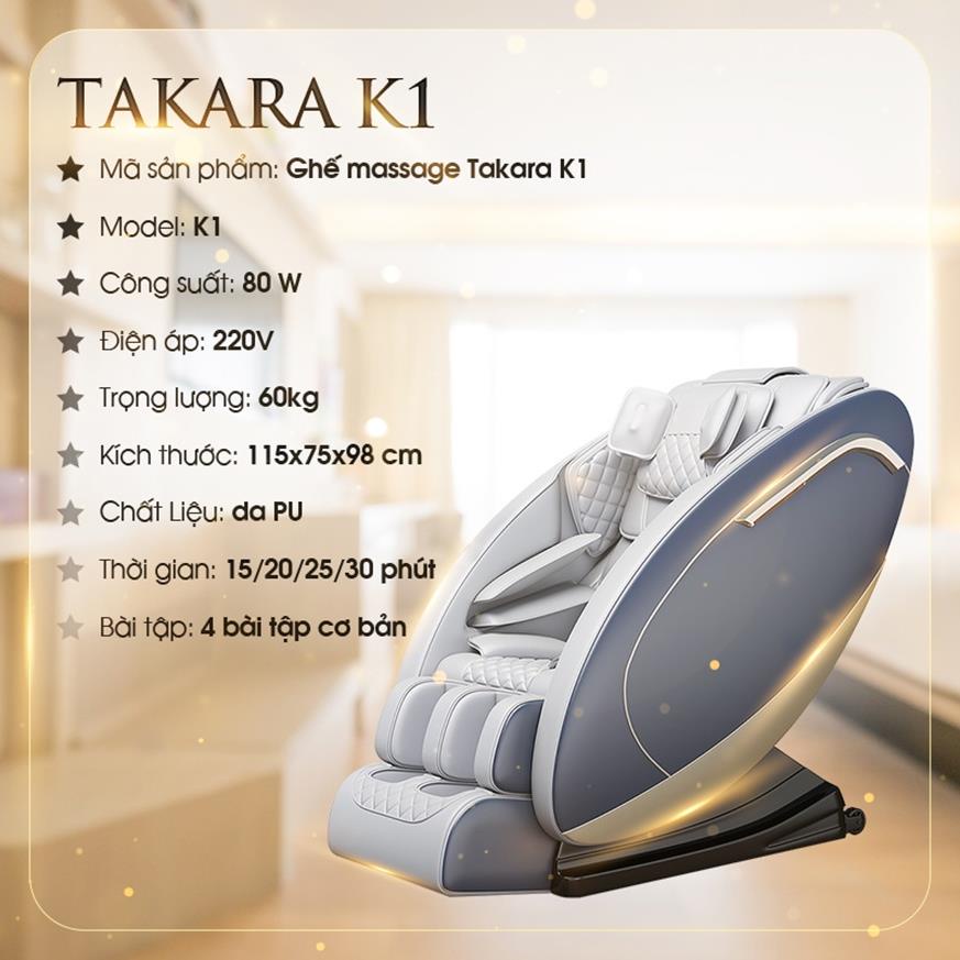 Ghế Massage Toàn Thân KENKO K1, Máy Mát Xa Trị Liệu Hồng Ngoại Công Nghệ Nhật Bản