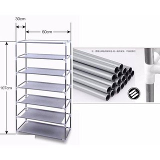 (Ảnh thật) Tủ Giày Vải 7 Tầng Cao Cấp
