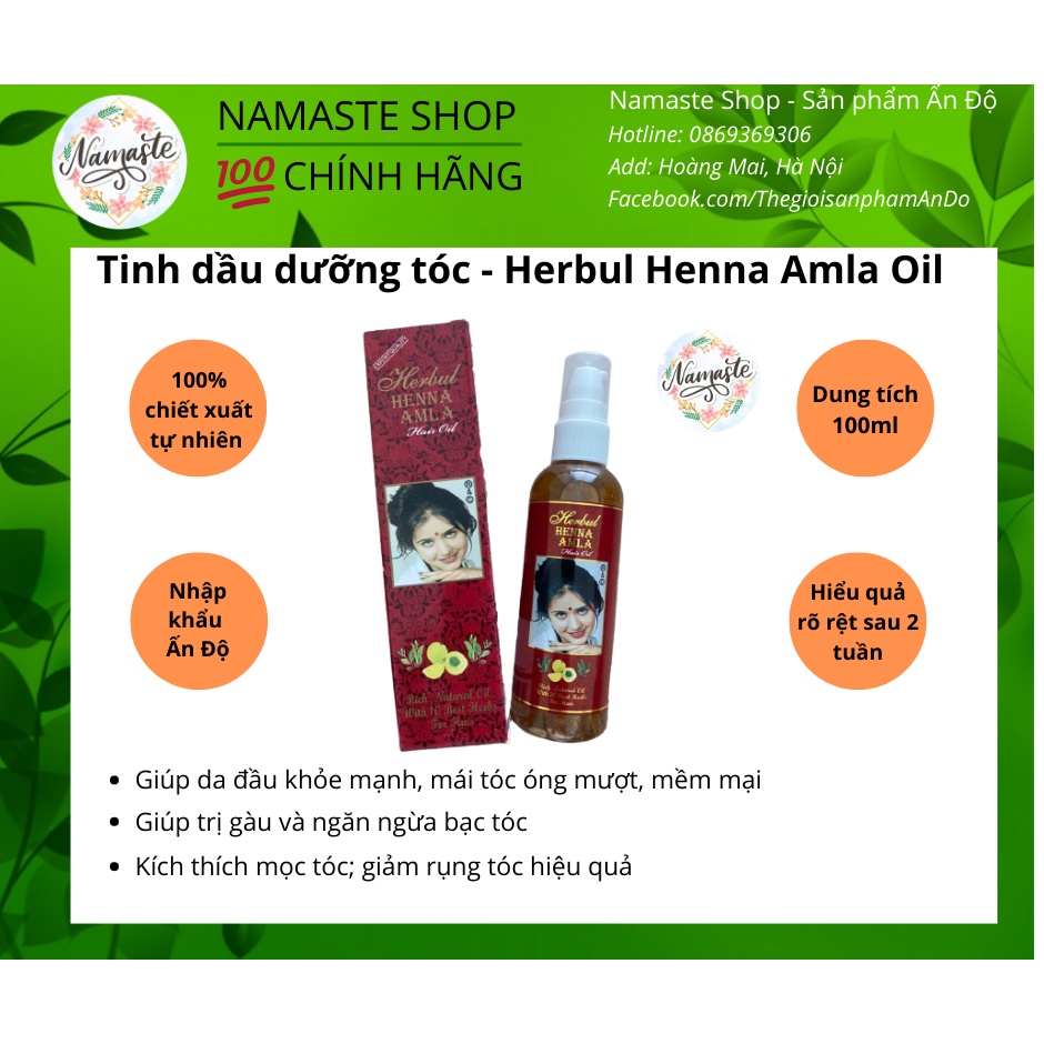 Tinh dầu dưỡng tóc - Herbul Henna Amla Oil