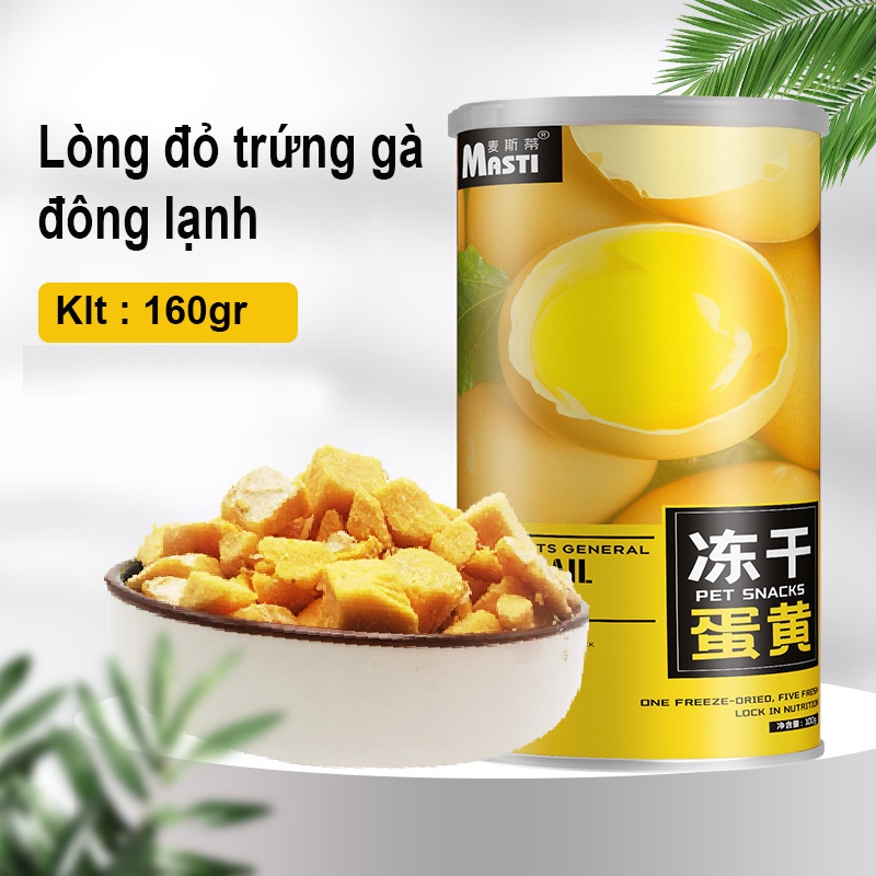 Đồ ăn cho mèo chó Masti thịt sấy khô đông lạnh cá hồi gan gà thịt gà lòng đỏ trứng thơm ngon giàu dinh dưỡng