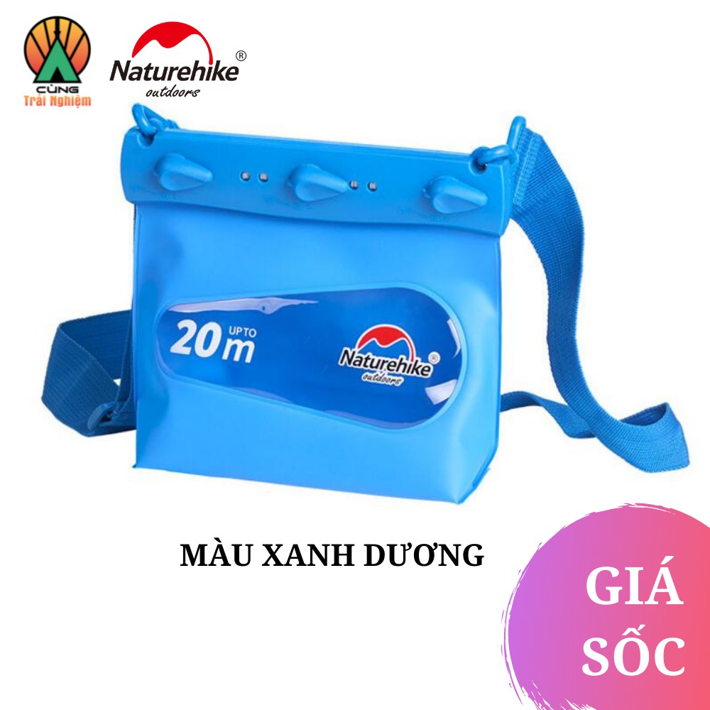 [CHÍNH HÃNG] Túi Chống Nước Chuyên Dụng Cho Độ Sâu 20M Đựng Điện Thoại Quần Áo Đi Biển Đi Bơi NatureHike NH17F001-L