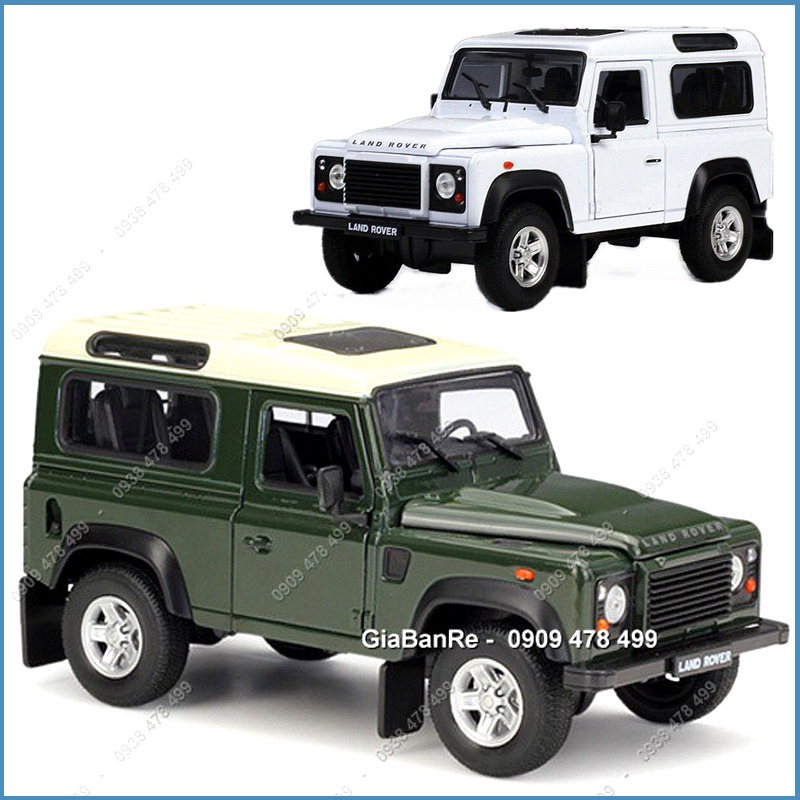 XE MÔ HÌNH KIM LOẠI RANGE ROVER DEFENDER OFFROAD TỈ LỆ 1:24 - WELLY - 8343.2