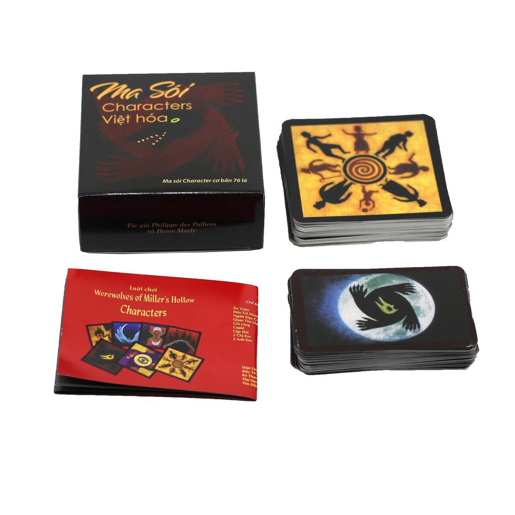 Thẻ bài Ma sói Character Việt Hóa Boardgame
