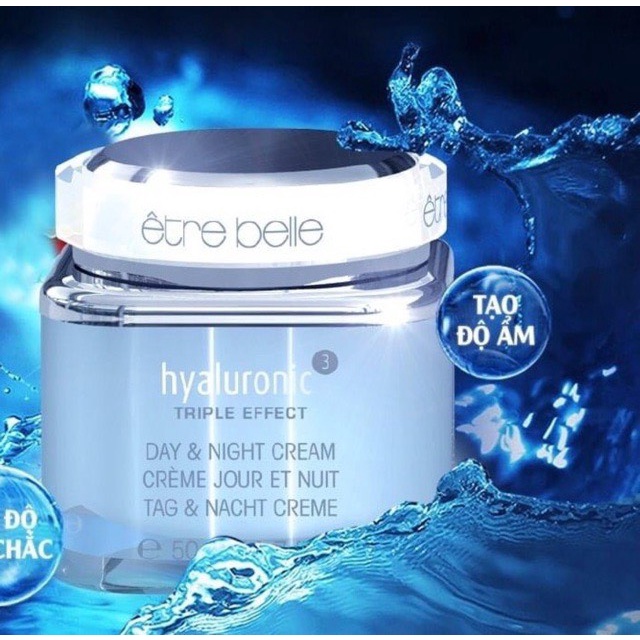 Kem cấp ẩm etre belle Hyaluronic Day & Night Cream - căng bóng da ngày và đêm