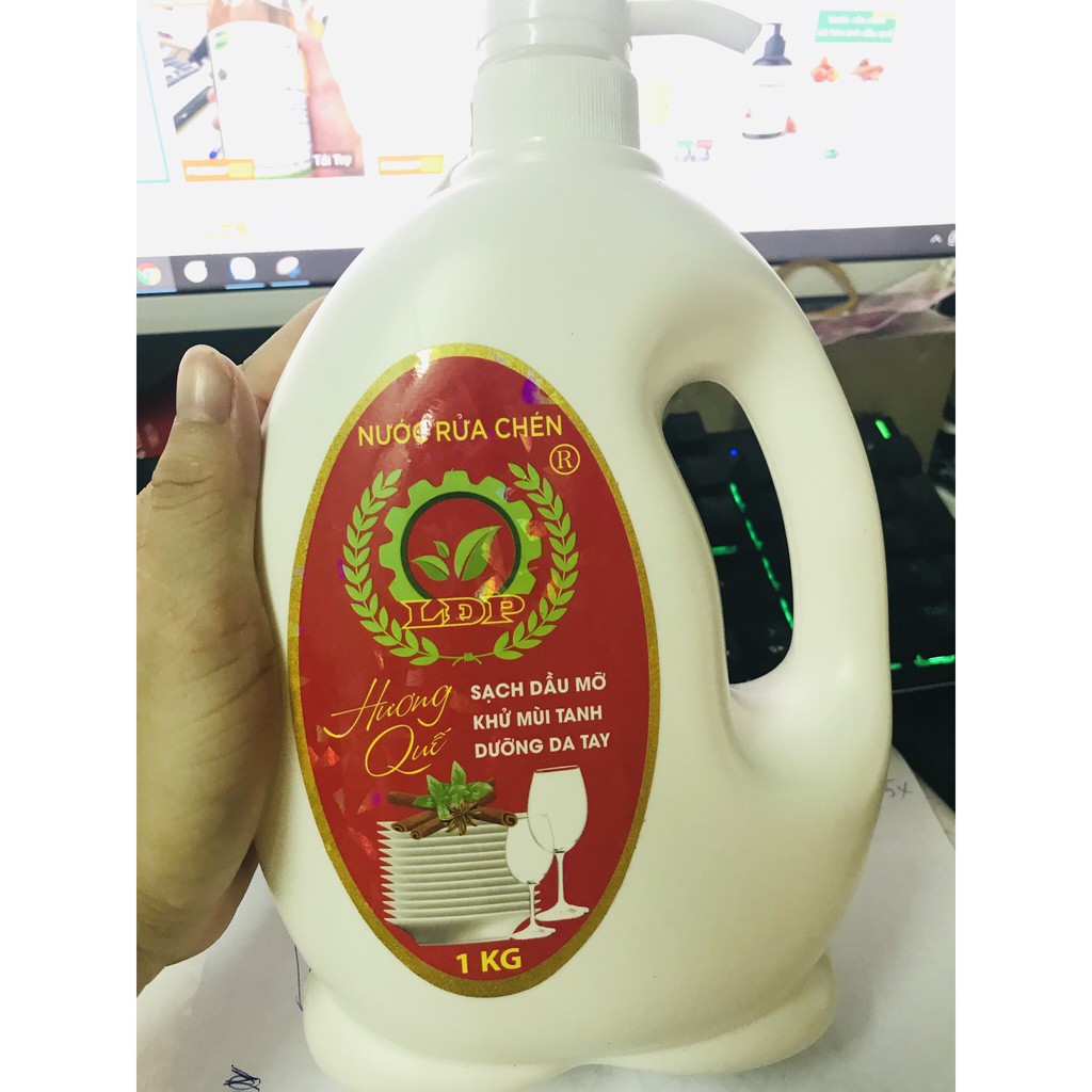 NƯỚC RỬA CHÉN SINH HỌC 1kg - 1,6kg - LÂM ĐẠI PHÚC - Mới ra hương quế dùng cực thơm