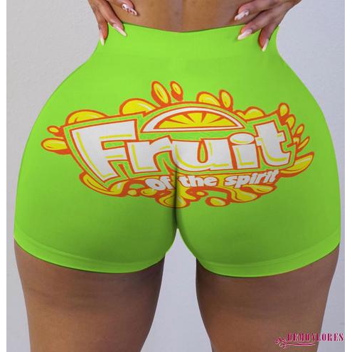 Quần Short Thể Thao Lưng Cao Thời Trang Cho Nữ