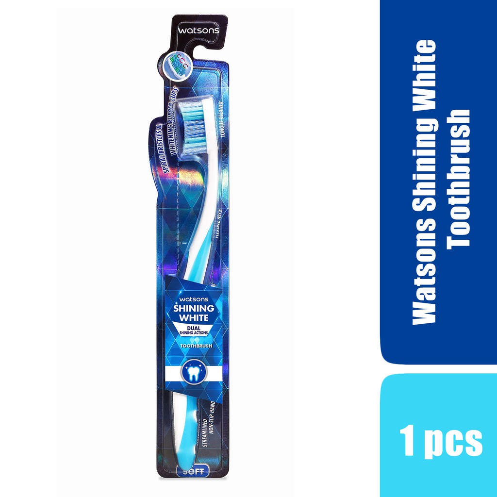 Bàn Chải Đánh Răng Watsons ShiningWhite Dual Shining Actions Toothbrush Tác Động Kép 1 Cây