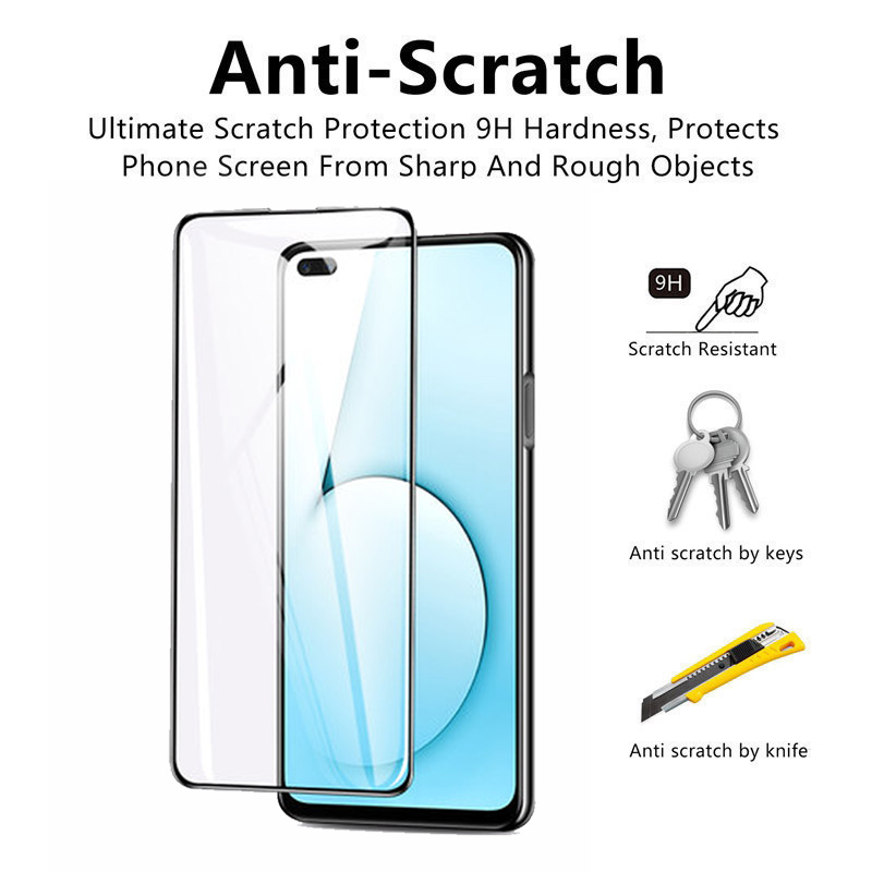 Realme X50 5G Tempered Glass Full coverage Realme X50 6 5 X2 Pro 5G XT 5i 6i 5s C11 C3 C2 C1 Screen Protector Glass Protection Film