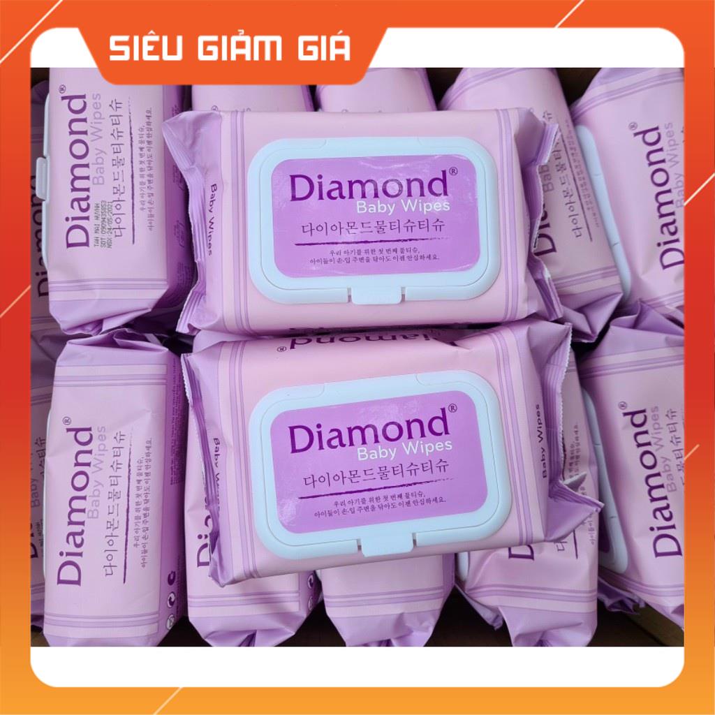 Khăn Ướt DIAMOND BABY WIPES Không Mùi 125g Cho Bé Yêu Nhà Bạn