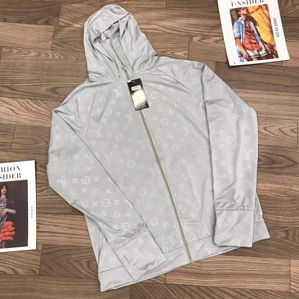 Áo Chống Nắng Nam Nữ LV Vải Thông hơi Co Dãn 4 Chiều Logo Dập Nổi Siêu Chất