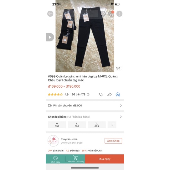 Ms62687 quần legging vải umi hàn hàng Quảng Châu