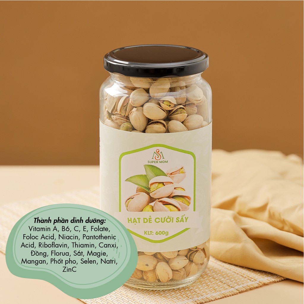 HẠT DẺ CƯỜI SẤY NGUYÊN VỊ ăn vặt healthy cho người ăn kiêng ăn chay &amp; mẹ bầu duy trì và giảm cholesterol và huyết áp cao