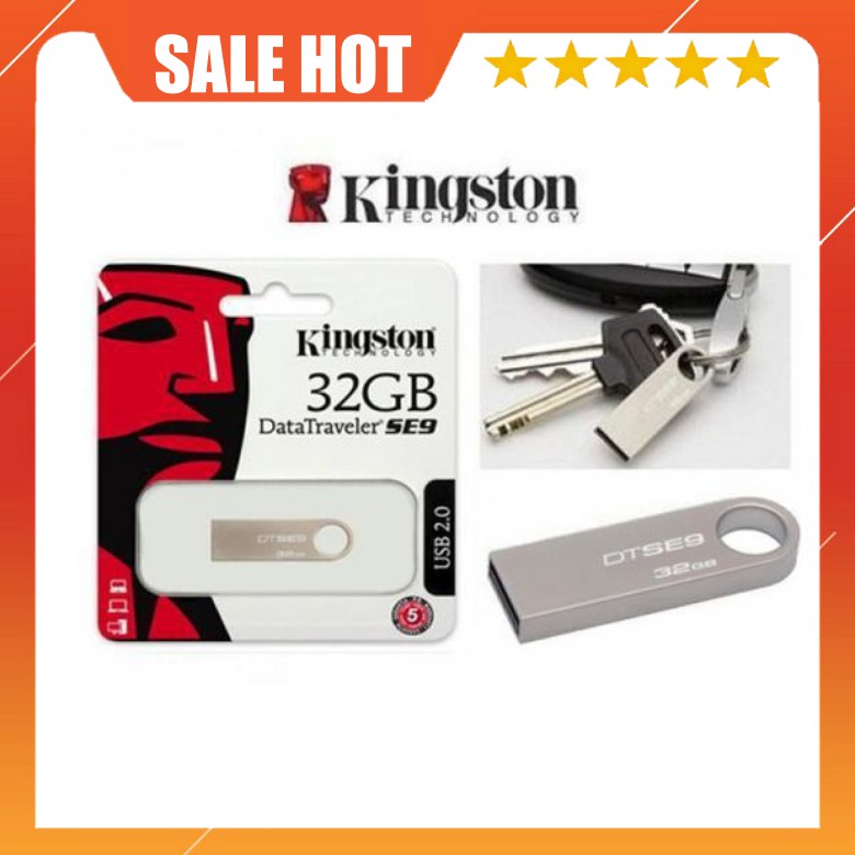 USB Kingston 32GB SE9 Hàng Chính Hãng - Bảo Hành 12 Tháng