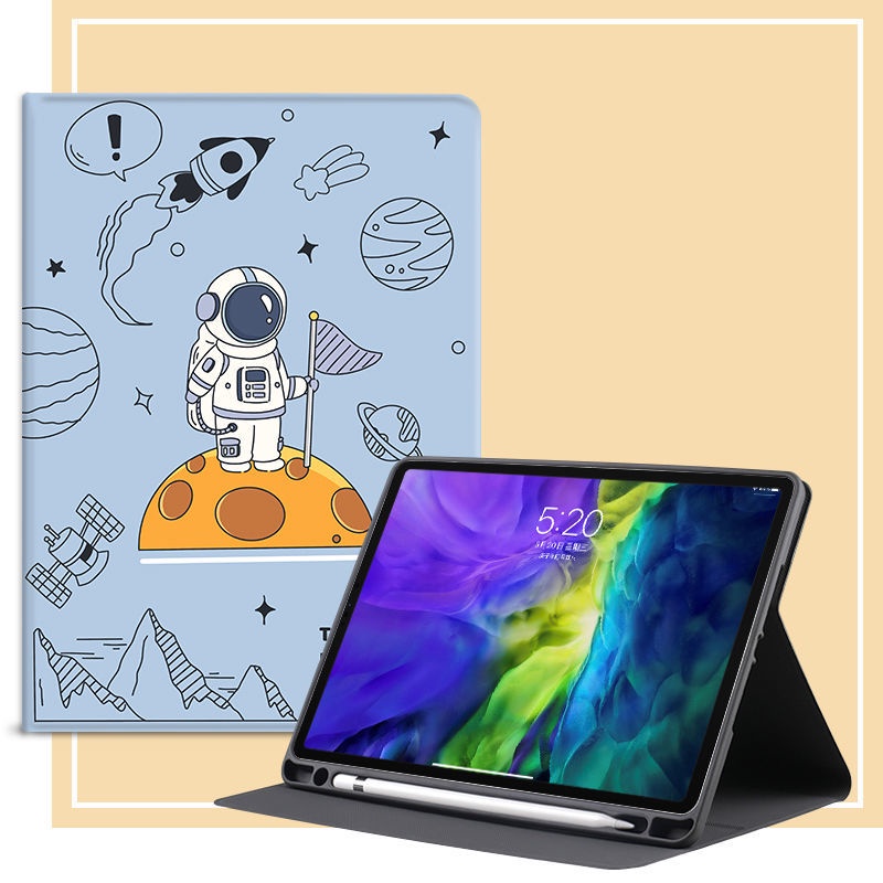 Universe xiaomi pad 5 pro 5 case 11 inch 6 pro cut cartoon tablet cover with pencil holder khe cắm bút da silicone bảo vệ chống va đập all-inclusive ultrathin soft flip pro