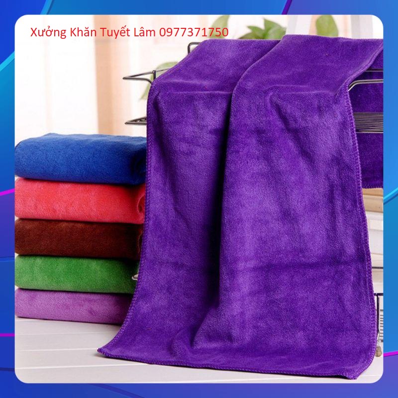 Khăn gội đầu,kt 35*75cm, quấn đầu loại DÀY, siêu thấm nước cho spa và salon tóc