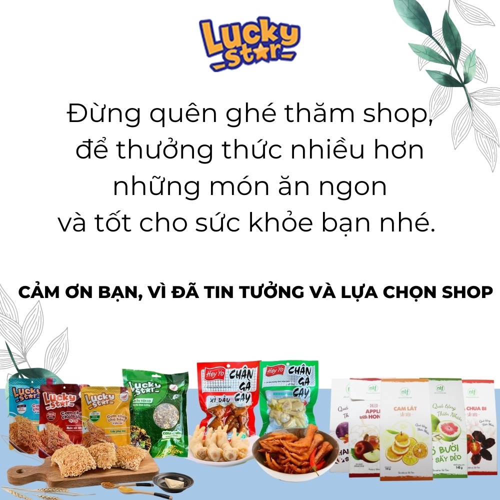 Cơm cháy rong biển Hàn Quốc Lucky Star gói 70g đậm vị giòn tan đồ ăn vặt dinh dưỡng Lucky Star đảm bảo ATTP