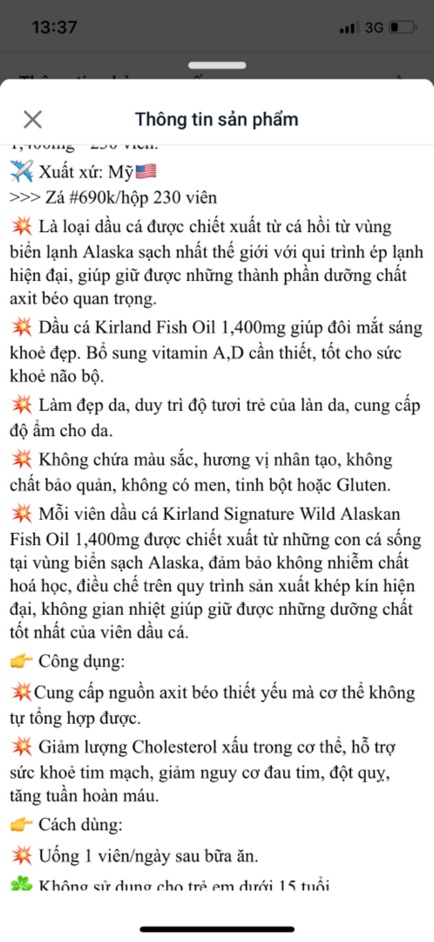 [HSD 7-2022] Dầu cá Kirkland Wild Alaskan Fish Oil 1400mg - 230 viên | BigBuy360 - bigbuy360.vn
